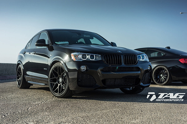 Фото дисков HRE FF01 Черный сатин на BMW X4 (F26)