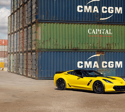 Фото дисков Vossen HF-2 на Chevrolet Corvette C7