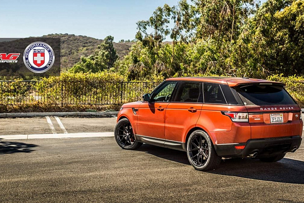 Фото дисков HRE P101 Черный сатин на Land Rover Range Rover Sport II