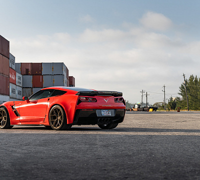 Фото дисков Vossen HF-5 на Chevrolet Corvette C7