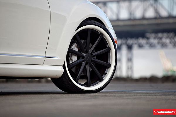 Фото дисков Vossen CV1 Черный сатин на Mercedes-Benz S-Class (W221)