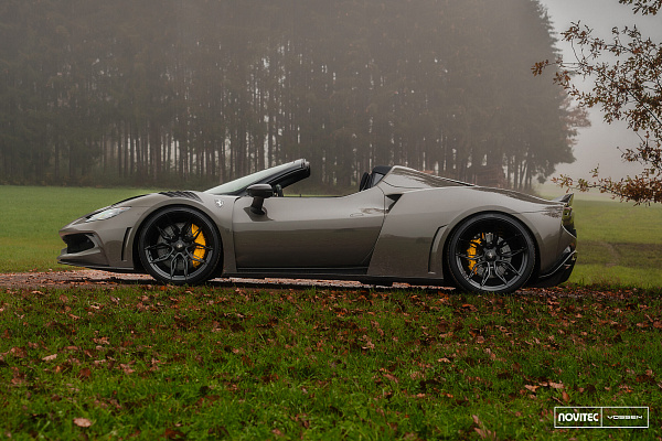 Фото дисков NOVITEC NF11 Черный глянец на Ferrari 296