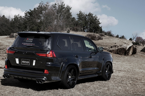 Фото дисков Savini SV71 Черный глянец на Lexus LX III