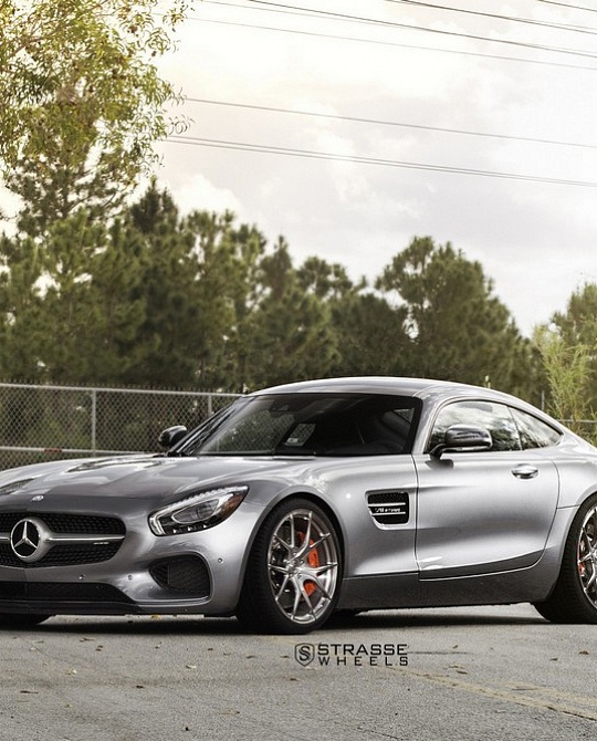 Фото дисков SM5R Deep Concave Monoblock Сатиновый темный лак на Mercedes-Benz AMG GT I
