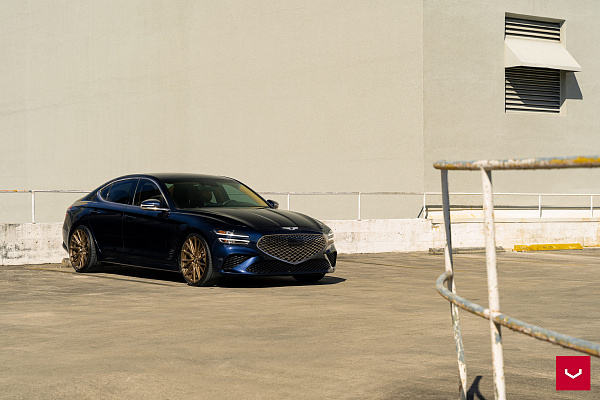 Фото дисков Vossen HF-4T Сатиновая бронза на Genesis G70