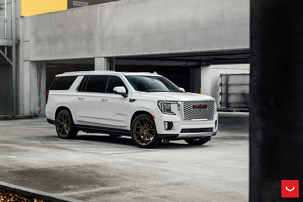Фото дисков Vossen HF6-4 Сатиновая бронза на GMC Yukon V