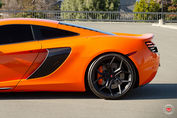 Фото дисков Vossen EVO-3 Черный сатин на McLaren 650S