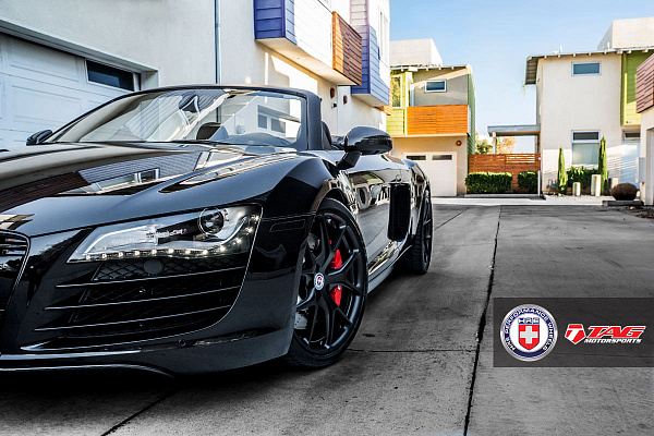 Фото дисков HRE P101 Черный сатин на Audi R8 (Typ 42)