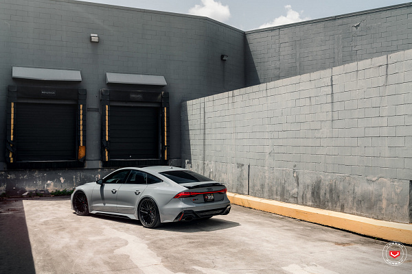 Фото дисков Vossen EVO-6T (3-Piece) Черный сатин на Audi A/RS 7 (4K)