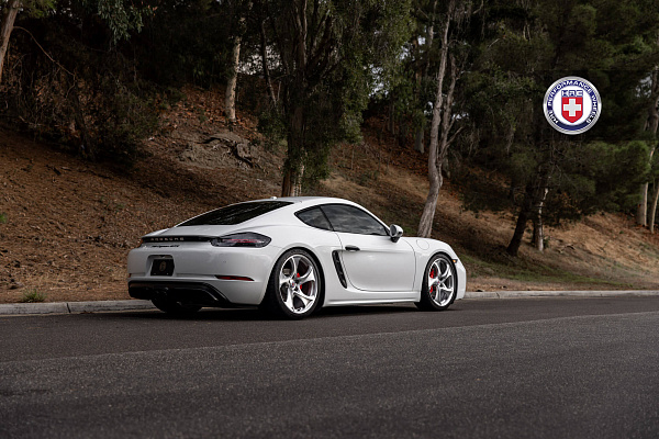 Фото дисков HRE 522M Глянцевый лак на Porsche Cayman III