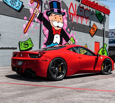 Фото дисков HRE S207 на Ferrari 458