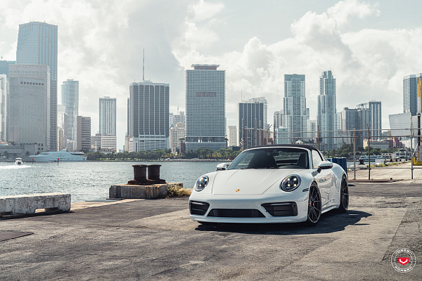 Фото дисков Vossen EVO-2 Черный сатин на Porsche 911 VIII
