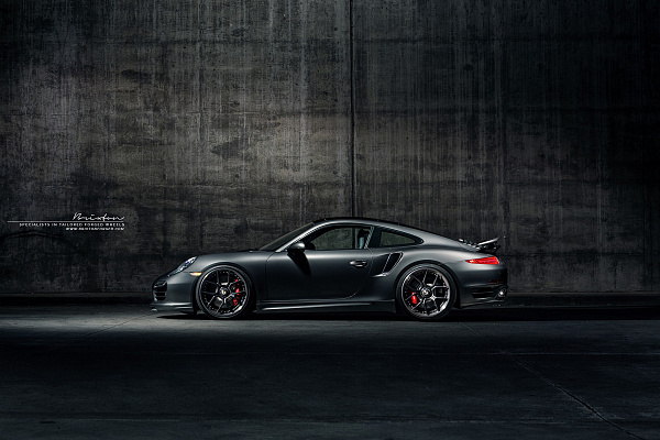 Фото дисков Brixton Forged CM5-R Черный сатин на Porsche 911 VII
