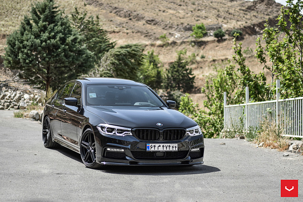 Фото дисков Vossen HF-1 Черный сатин на BMW 5/M5 (G30/F90)
