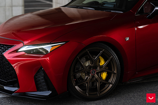 Фото дисков Vossen HF-5 Сатиновая бронза на Lexus IS III