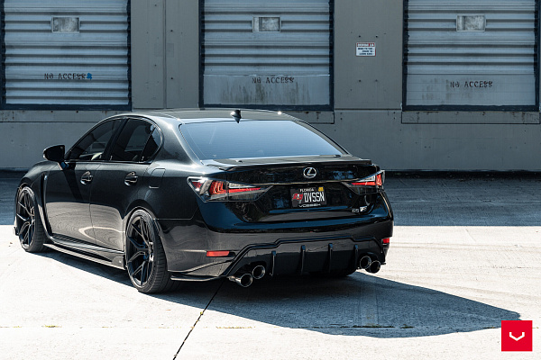 Фото дисков Vossen HF-5 Черный сатин на Lexus GS IV