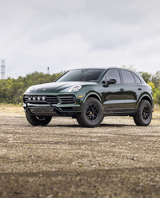 Фото дисков STALLBERG Черный сатин на Porsche Cayenne II