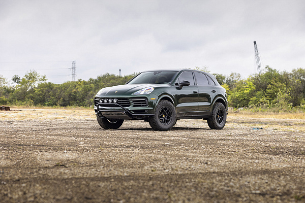 Фото дисков Black Rhino STALLBERG Черный сатин на Porsche Cayenne II