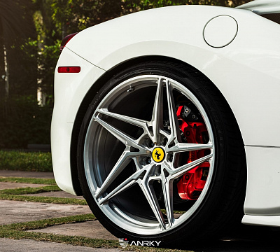 Фото дисков Anrky S1-X3 на Ferrari 488