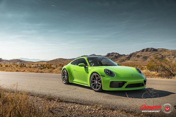Фото дисков Vossen RS92 Полированный лак на Porsche 911 VIII