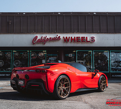 Фото дисков Vossen HF-5 на Ferrari SF90