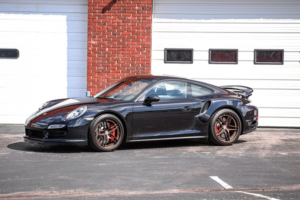 Фото дисков HRE S107 Сатиновая темная бронза на Porsche 911 VII