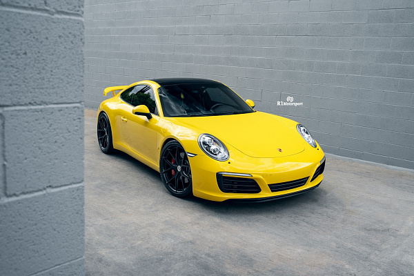 Фото дисков HRE P101 Черный сатин на Porsche 911 VII