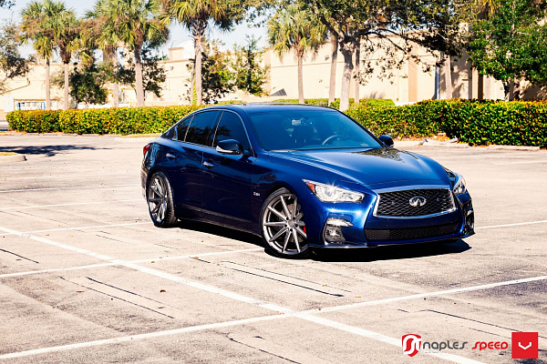 Фото дисков Vossen VFS-10 Сатиновый графит на Infiniti Q50