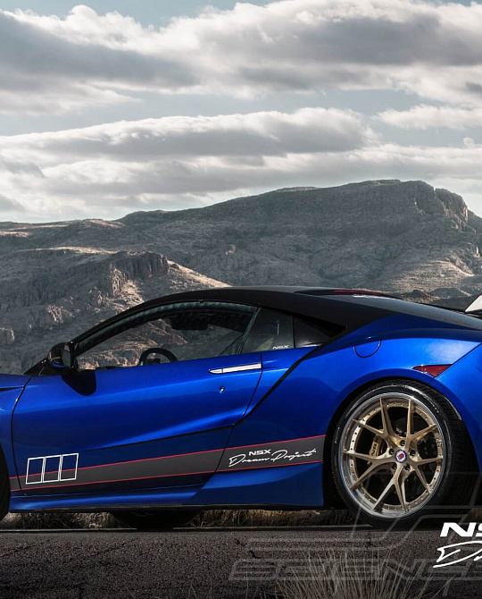 Фото дисков S101 Глянцевое золото на Acura NSX II