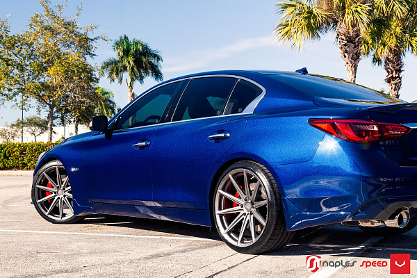 Фото дисков Vossen VFS-10 Сатиновый графит на Infiniti Q50