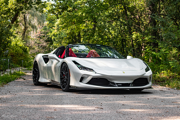 Фото дисков Brixton Forged PF10 Черный глянец на Ferrari F8