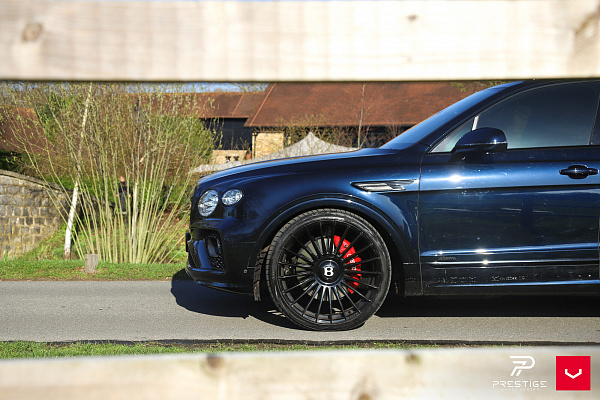 Фото дисков Vossen HF-8 Черный глянец на Bentley Bentayga