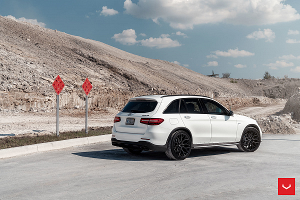 Фото дисков Vossen HF-2 Черный сатин на Mercedes-Benz GLC (X253, C253)