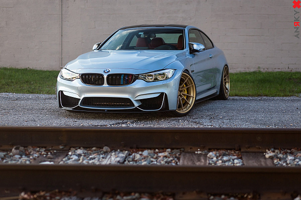 Фото дисков Anrky AN33 Сатиновая бронза на BMW 4/M4 (F32/F82)