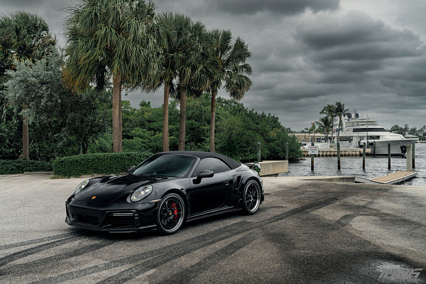 Фото дисков 1886 Wheels S007 Черный сатин на Porsche 911 VIII