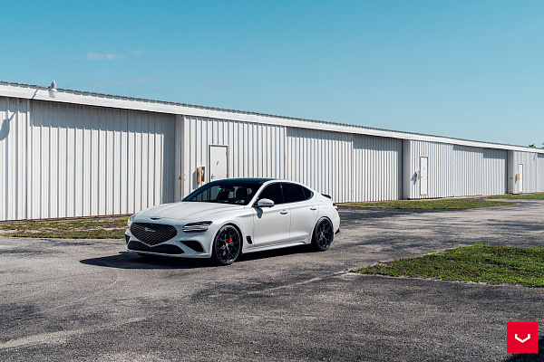 Фото дисков Vossen HF-5 Черный глянец на Genesis G70