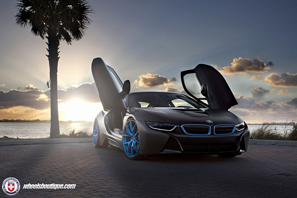 Фото дисков HRE P101 Синий сатин на BMW i8