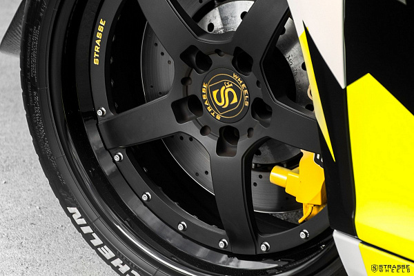 Фото дисков Strasse Wheels S5 Performance Черный сатин на Audi R8 (Typ 42)