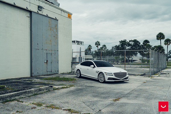 Фото дисков Vossen HF-7 Серебро на Genesis G80 II