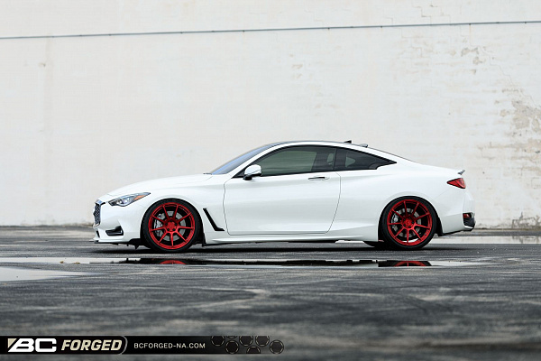 Фото дисков BC Forged RZ39 Красный глянец на Infiniti Q60 II