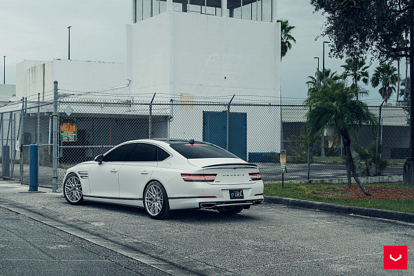 Фото дисков Vossen HF-7 Серебро на Genesis G80 II