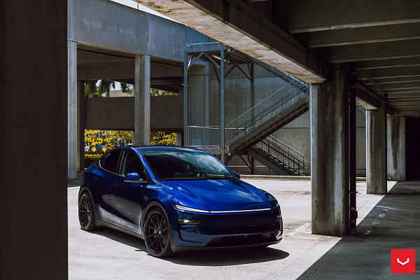 Фото дисков Vossen HFX-2 (5-Lug) Черный сатин на Tesla Model Y