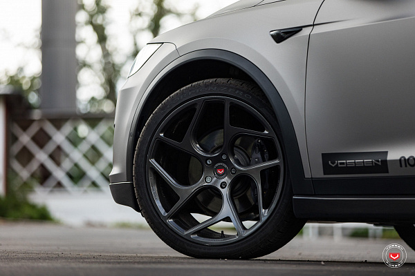 Фото дисков Vossen CG-205T Глянцевый графит на Tesla Model X