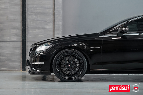 Фото дисков Vossen EVO-6T (3-Piece) Черный сатин на Mercedes-Benz CLS (C218)