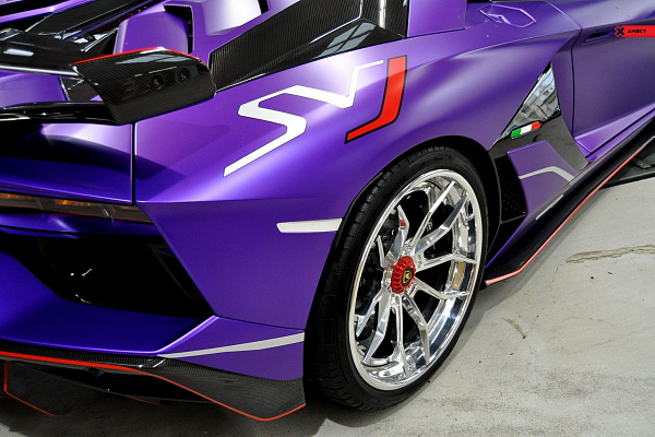 Фото дисков Anrky AN31 Полированный лак на Lamborghini Aventador