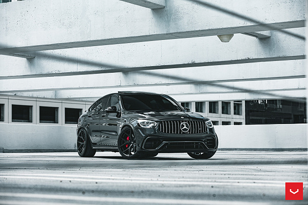 Фото дисков Vossen HF-5 Черный сатин на Mercedes-Benz GLC (X253, C253)