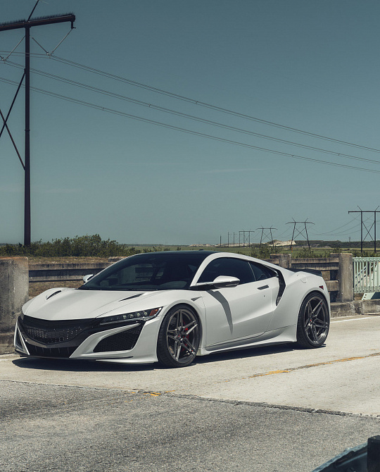 Фото дисков EVO-1R Глянцевый темный лак на Acura NSX II