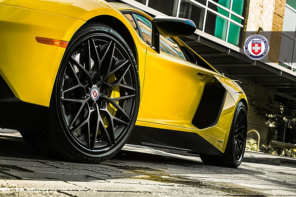 Фото дисков HRE S200 Черный сатин на Lamborghini Aventador