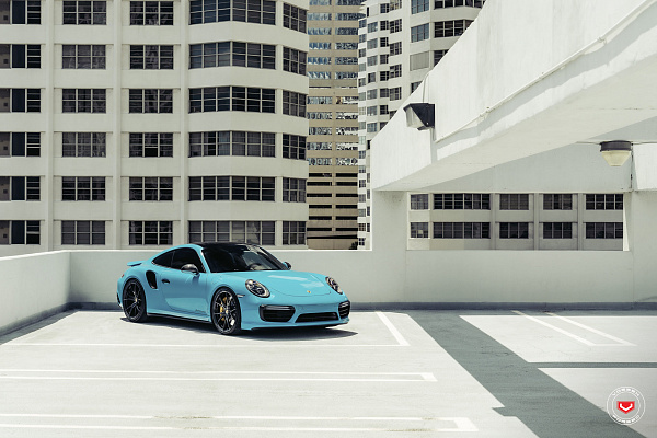 Фото дисков Vossen RS19 Черный глянец на Porsche 911 VIII