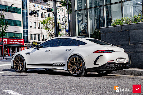 Фото дисков Vossen HF-5 Сатиновая бронза на Mercedes-Benz AMG GT I